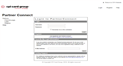 Desktop Screenshot of partnerconnect.cpicardgroup.com